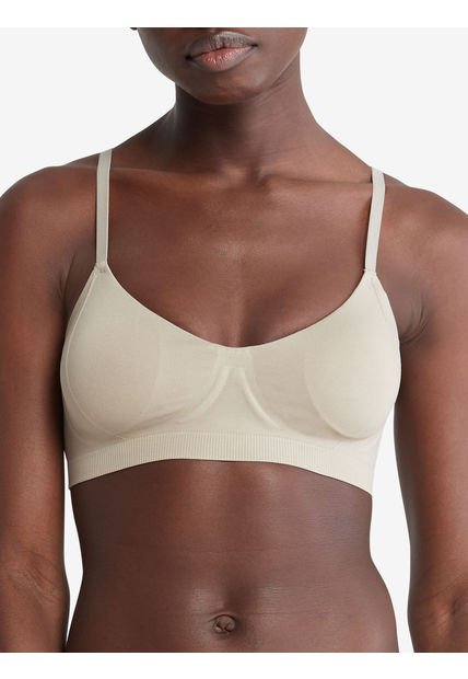 Top Con Logo Distintivo Gris Calvin Klein