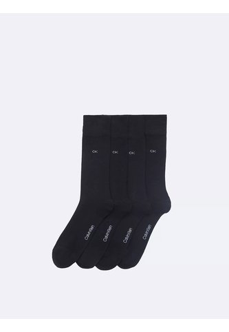 Pack Negro De 4 Medias Planas De Vestir Calvin Klein Calvin Klein