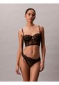 Sujetador Negro Balconette Sin Forro - CK Black Floral Lace Calvin Klein de Calvin Klein