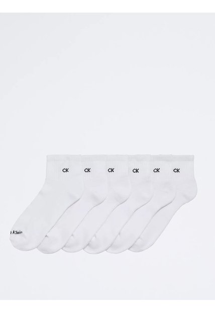 Pack Blanco De 6 Medias Basic Cushion Calvin Klein