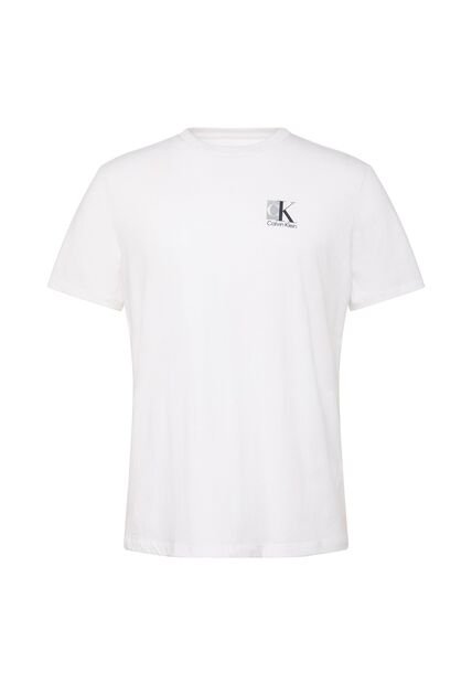 Camiseta Blanca Sport Con Mini Monograma Calvin Klein