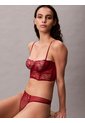 Sujetador Rojo Balconette Sin Forro - CK Black Floral Lace Calvin Klein de Calvin Klein