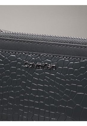 Tarjetero Verde De Cuero De Cocodrilo Calvin Klein