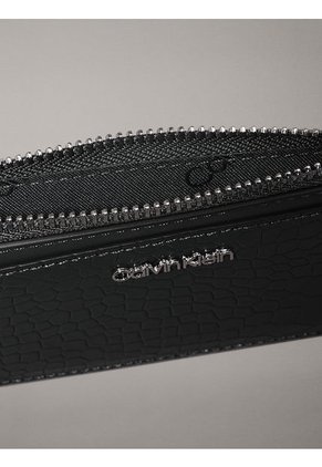 Tarjetero Verde De Cuero De Cocodrilo Calvin Klein