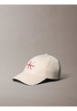 Gorra Beige De Algodón Con Monograma Bordado Calvin Klein de Calvin Klein