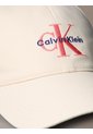 Gorra Beige De Algodón Con Monograma Bordado Calvin Klein de Calvin Klein