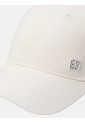 Gorra Blanca De Béisbol Con Aplique Metálico De Logo Calvin Klein de Calvin Klein