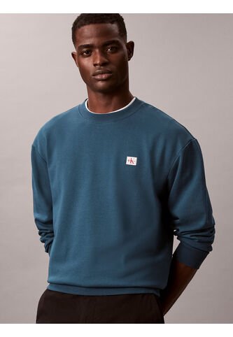 Saco Azul Terry Con Monograma Calvin Klein Calvin Klein