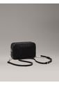 Bolso Negro Cruzado Acolchado Con Solapa Calvin Klein de Calvin Klein