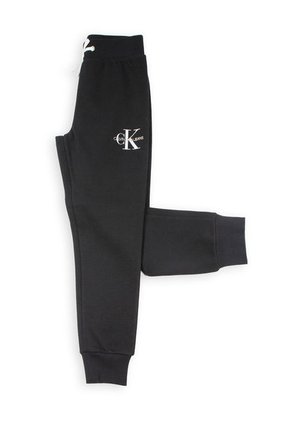 Pantalónes De Chándal Con Logo Monograma Negro Para Niña Calvin Klein