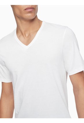 Paquete De 3 Camisetas Blancas Slim Con Cuello V Calvin Klein