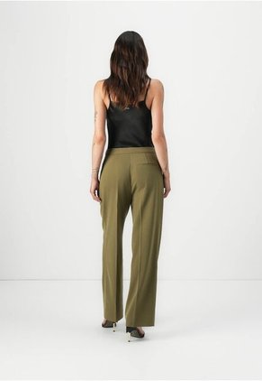 Pantalón Verde Recto De Sarga Tailored Calvin Klein