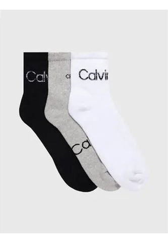 Pack Negro De 3 Pares De Calcetines Con Logo Calvin Klein Calvin Klein