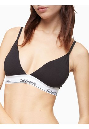 Bralette Negro De Triángulo Para Mujer
