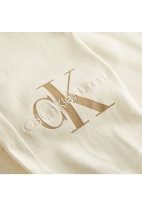 Jogger Con Logo Blanco Calvin Klein