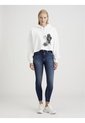 Buzo Blanco Con Capota Y Gráfico De Floral Calvin Klein de Calvin Klein