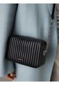 Bolso Negro Cruzado Acolchado Con Solapa Calvin Klein de Calvin Klein