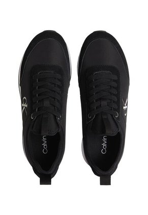 Tenis Negro Retro Runner De Nailon Tipo Sock Calvin Klein