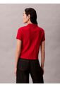 Polo Rojo De Jacquard De Logo Y Cierre De Botones Calvin Klein de Calvin Klein