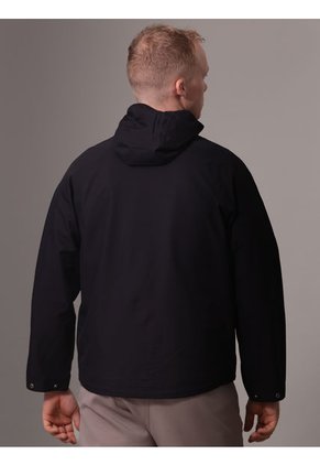 Chaqueta Negra Sport Essentials Con Capota Calvin Klein