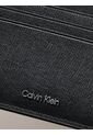Tarjetero Negro De Cuero Con Acabado Saffiano Calvin Klein de Calvin Klein