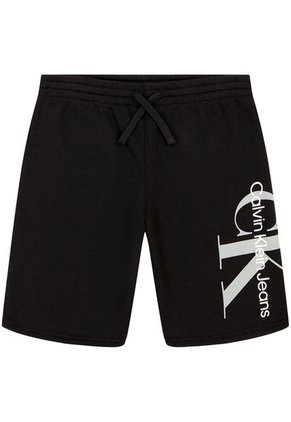 Pantaloneta Negra Con Monograma Para Niño Calvin Klein