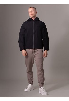 Chaqueta Negra Sport Essentials Con Capota Calvin Klein