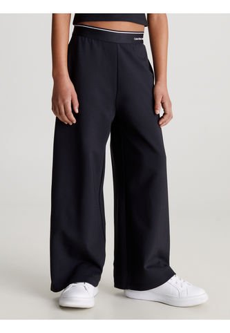Pantalón Negro De Chándal Pierna Ancha Paraa Niña Calvin Klein Calvin Klein
