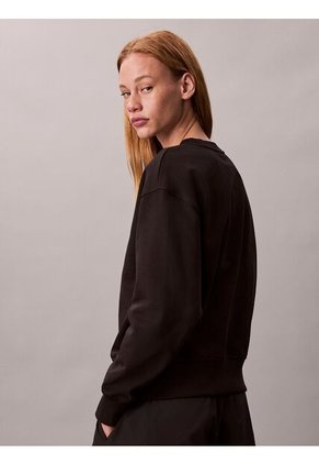 Saco Negro De Felpa De Gran Calidad Calvin Klein