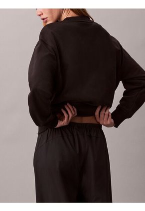 Saco Negro De Felpa De Gran Calidad Calvin Klein