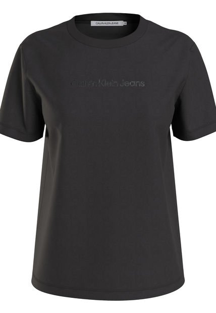 Camiseta Con Logo Negro Calvin Klein