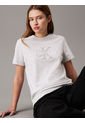 Camiseta Gris De Chenilla Con Monograma Calvin Klein de Calvin Klein