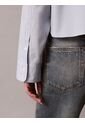 Camisa Azul Solid Boxy Cropped Calvin Klein de Calvin Klein