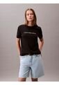 Camiseta Negra Clásica Con Logo Estampado Calvin Klein de Calvin Klein