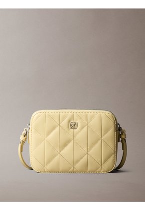 Bolso Beige De Cámara Acolchado Calvin Klein