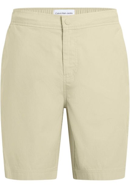 Bermudas Beige Con Textura Lineal Calvin Klein