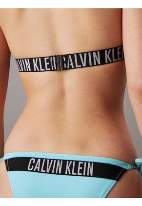 Parte Celeste Inferior De Traje De Baño Con Lazadas Calvin Klein