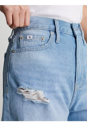 Mom Azul Shorts Jeans Calvin Klein