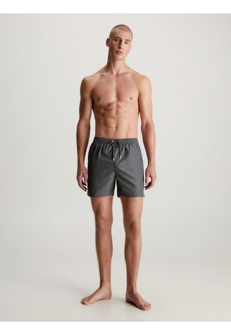 Bermuda De Baño Gris De Largo Medio Con Cordón Calvin Klein Calvin Klein