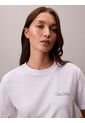 Camiseta Blanca Clásica Con Logo Estampado Calvin Klein de Calvin Klein