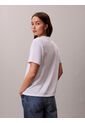 Camiseta Blanca Clásica Con Logo Estampado Calvin Klein de Calvin Klein