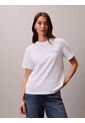 Camiseta Blanca Clásica Con Logo Estampado Calvin Klein de Calvin Klein