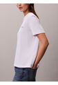 Camiseta Blanca Clásica Con Logo Estampado Calvin Klein de Calvin Klein