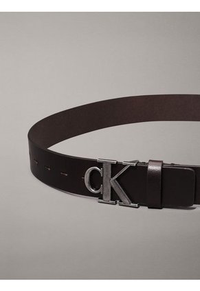 Cinturón Café De Cuero De Hombre Calvin Klein