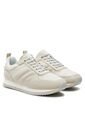 Tenis Blanco Runner De Cuero Y Monograma Calvin Klein de Calvin Klein