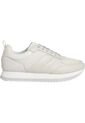 Tenis Blanco Runner De Cuero Y Monograma Calvin Klein de Calvin Klein