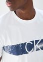 Camiseta Blanco-Azul Calvin Klein de Calvin Klein