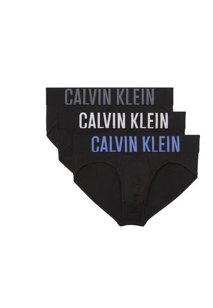 Pack Negro De 3 Hip Brief - Intense Power Calvin Klein