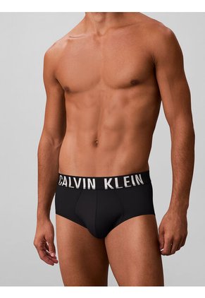 Pack Negro De 3 Hip Brief - Intense Power Calvin Klein