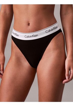 Pantys Negro Clásicas De Talle Alto - Icon Cotton Modal Calvin Klein